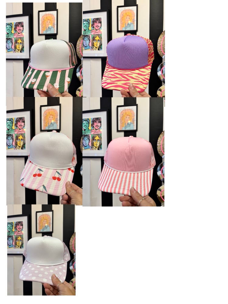 Image of Patterned trucker cap