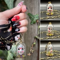 Image 1 of Killer Mask Glass Dome Necklace