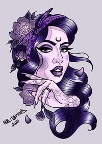 Image 2 of “Purple Haze” Tattoo art print