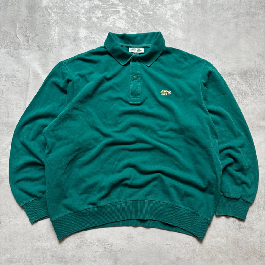 Image of 90s Chemise Lacoste Longsleeve Polo, size medium 