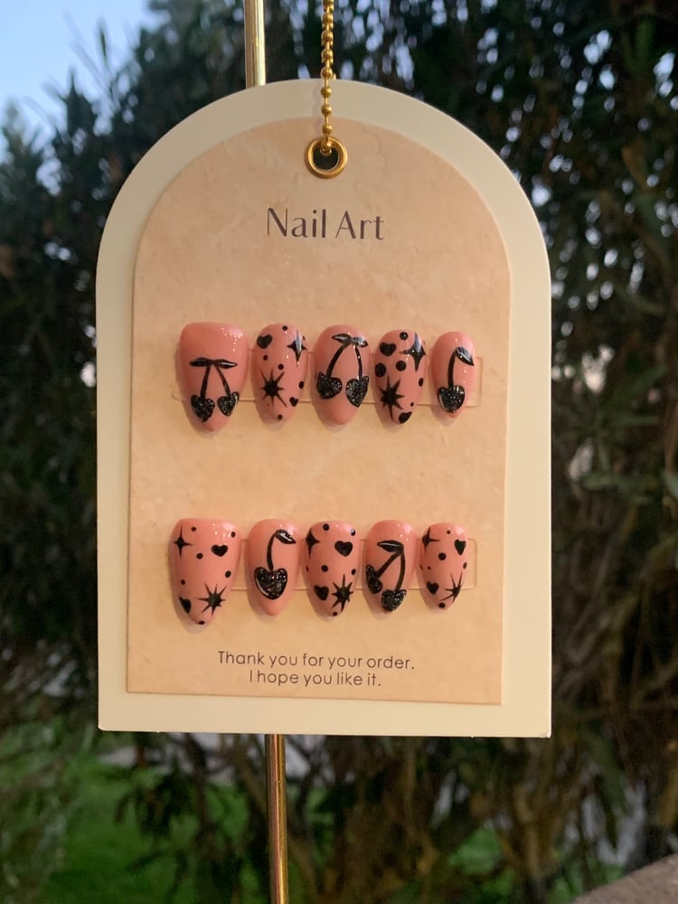 Image of Black Cherry Nails 