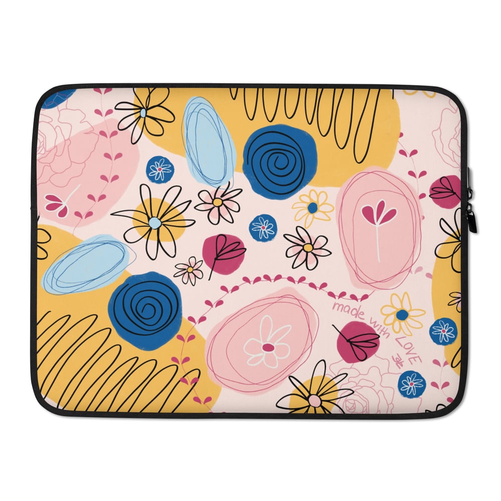 Image of Made with Love Laptop Sleeve wisp pink