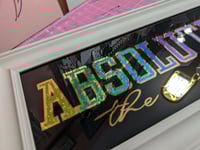 Image 2 of Absolutely - Gilded Glass piece. Free UK shipping 