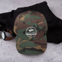Image 1 of Brackish Wooder Cornhole Dad Hat – Custom Boards & Bags Logo | Adjustable Cotton Twill Cap
