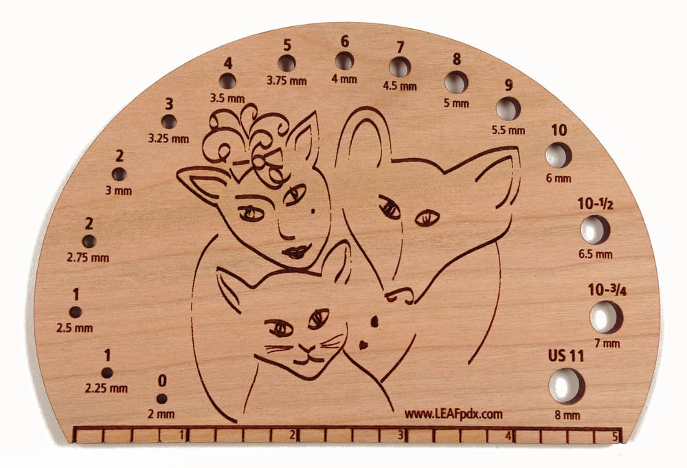 Image of Happy Family Knitting Needle Gauge