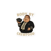 Image 1 of Body by crewfood sticker