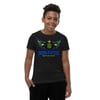BOSSFITTED Neon Green and Blue Youth Short Sleeve T-Shirt