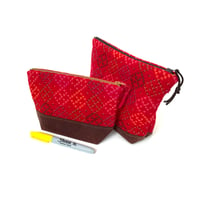 Image 4 of Welsh Tapestry Red Pouch Set
