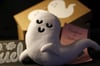 worm/ghost - Hand Made Plush Doll