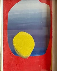 Image 3 of Framed Abstract Gouache on Paper
