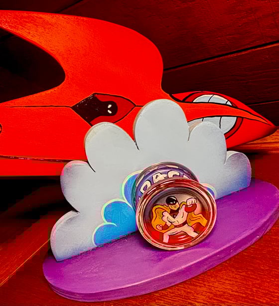 Image of SPACE GHOST Duncan Freehand One Yo-Yo with Wood L.E.D. Display 