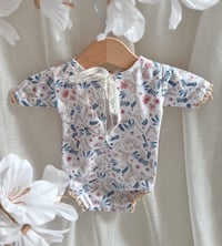 Image 3 of Newborn girl bodysuit for photoshoot | Zoe | floral