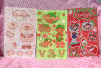 Image 1 of Fruit Party Girls Sticker Sheets