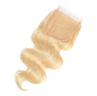 Image of FANCY BLONDE LACE CLOSURE 4x4