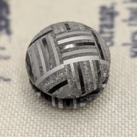 Image 1 of Preorder Sphere/ Chubby Button out of Basket Weave Zircuti in Etched Finish