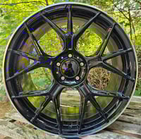 18" AMG GT STYLE ALLOY WHEELS FITS MERCEDES 5X112 BLACK ML