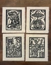 Aliens And Dinosaurs Block Print Set