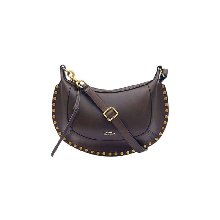 Image of ISABEL MARANT OSKAN MOON BAG CHOCOLATE