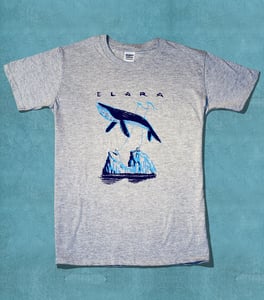 Image of "Flying whale" Tee / Grey