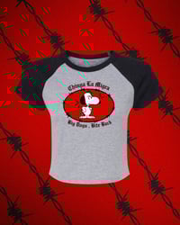 Image 1 of Chinga La Migra Raglan Baby Tee 