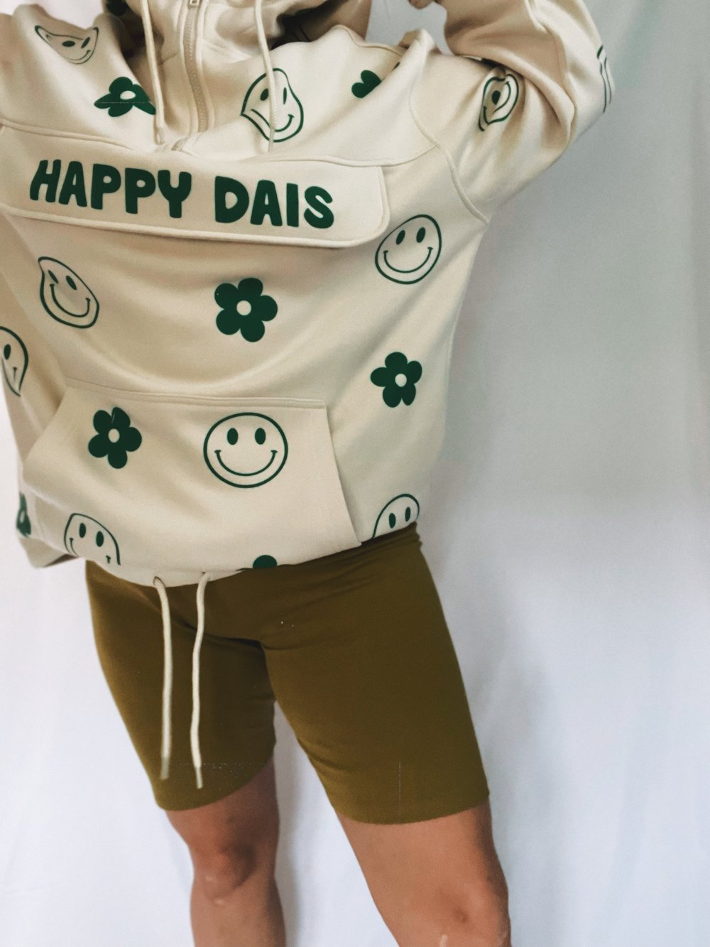 Image of Happy Dais super thick zip hoodie