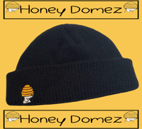 Embroidery fisherman beanie(black)