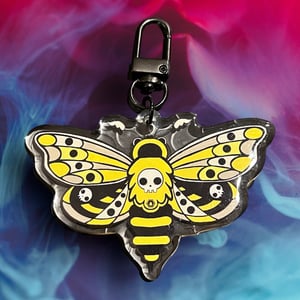 Death's Head Moth Keychain 