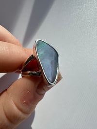 Image 2 of Blurple Boulder Opal Voop Ring | Size 6