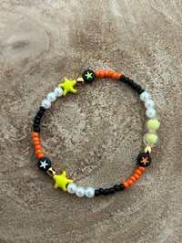 Neon yellow starfish bracelet 