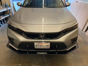 Image of 2022 Honda Civic “V1” front splitter 
