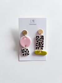 Paire de boucles d'oreilles céramique DOBLA + 7