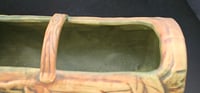 Image 7 of Antique 1920s Weller Pottery Log Planter 