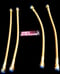 Image of 4- Gold steel braided hoses 