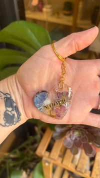 Image 1 of Flower Ash Keychain 