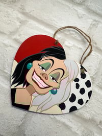 Image 3 of Cruella Painting - Heart Shape