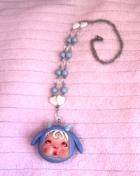 Image 2 of macaron necklace - Sky