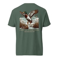 Image 5 of Christian Waterfowlers Raise Vintage Mallard Unisex garment-dyed heavyweight t-shirt