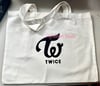 Kpop Group Two Times White Tote Bag Handmade