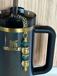 Image 1 of Western Turquoise Tumbler Straw Bauble