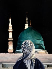 The Prophet’s Mosque Original Oil Painting 