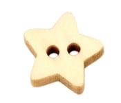 Image of Botón madera estrella