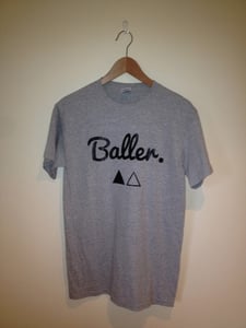 Image of Heather Grey Baller Triangles T