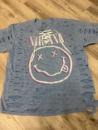 Xlarge bblue nirvan lace destroyed 