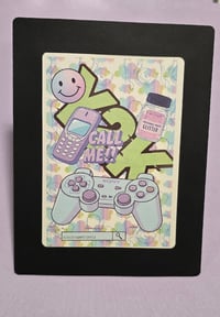 Y2k Call me Laminated Gloss Print
