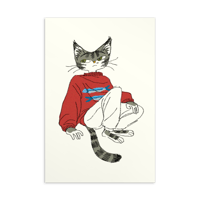 SARDINE CAT postcard