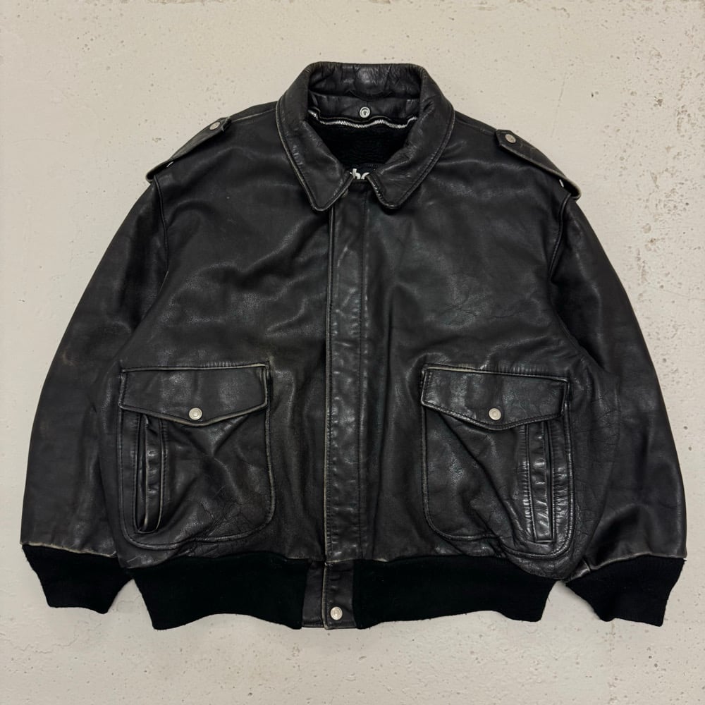 Image of 1990s Schott Leather Jacket, Size Large