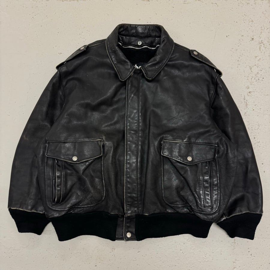 Image of 1990s Schott Leather Jacket, Size Large