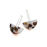 Image 1 of Polka Dot Agate Earrings No. 1