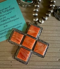 Image 1 of Don Lucas Turquoise and spiny necklace 