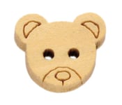 Image of Botón madera oso